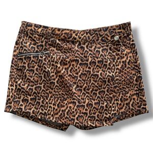 ZARA Leopard Print Skort Size Large